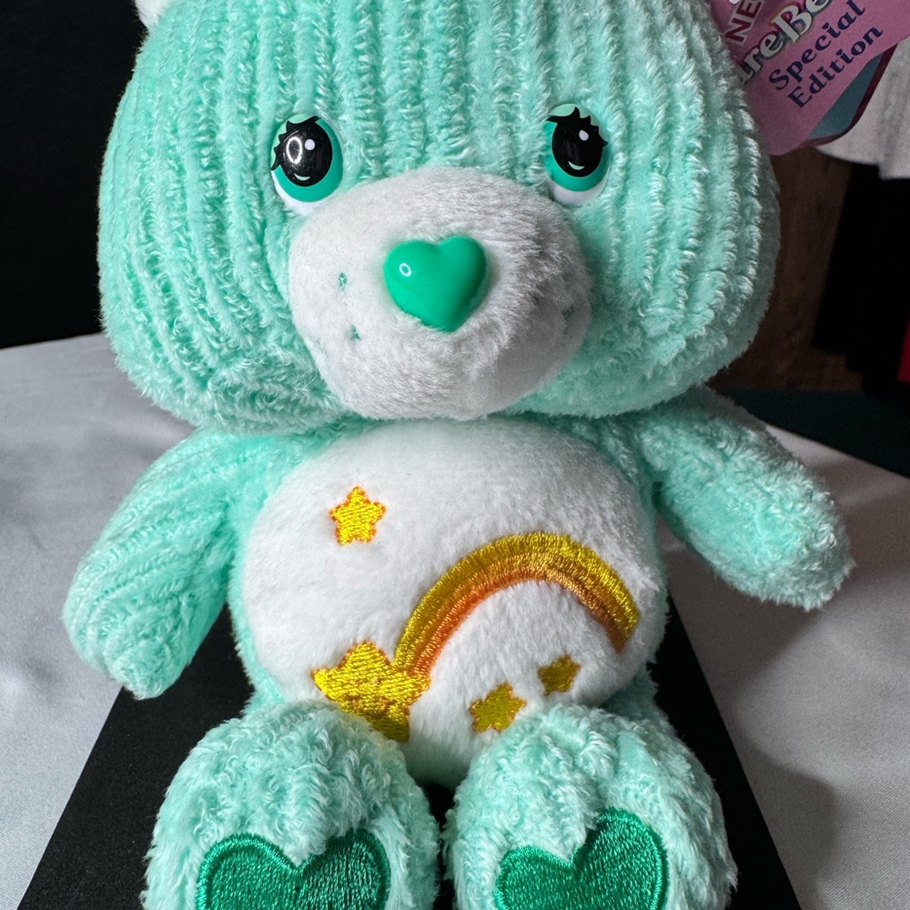 Care Bears Wish Bear Special Edition Series 4 Soft Lil’ Bear NWT